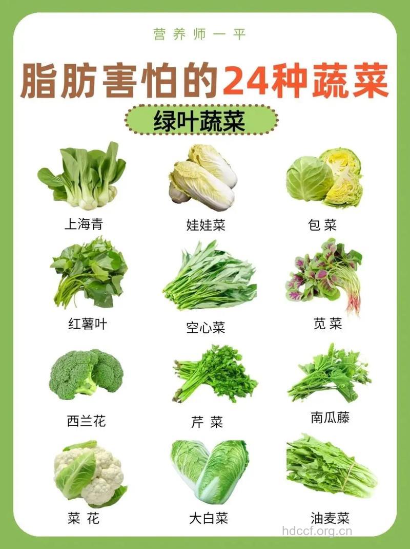 深色蔬菜藏脂肪