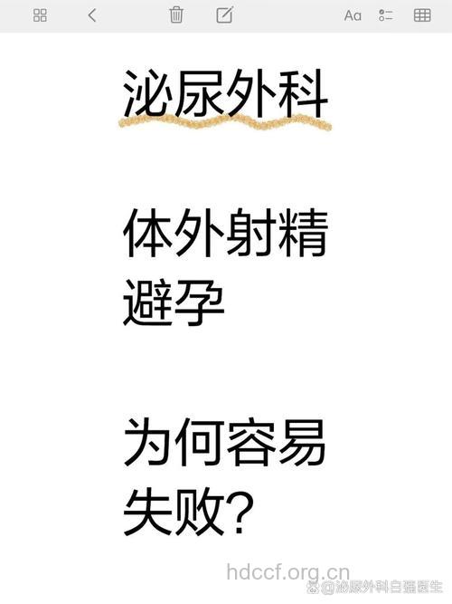 体外射精避孕率低且易致早泄