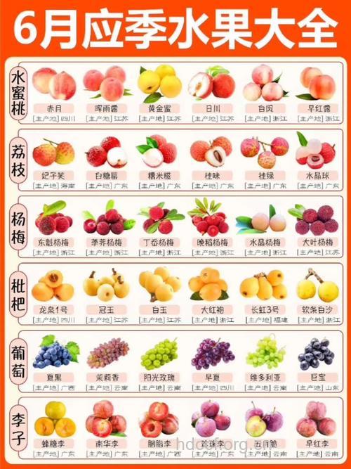 不同月份最该吃的水果