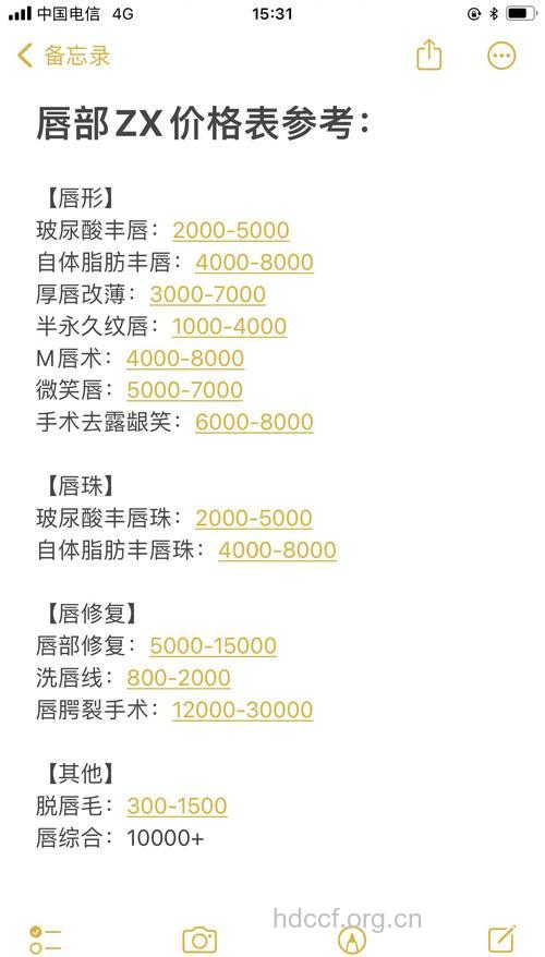 整形：价格与手术的关系