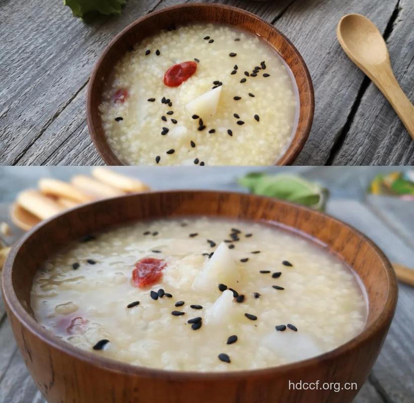 养胃粥：山药芝麻小米粥的做法