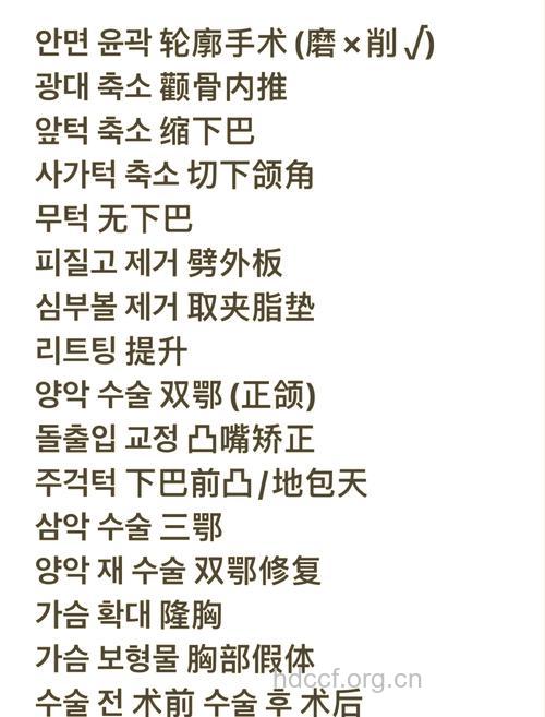 去韩国整形必知的常识