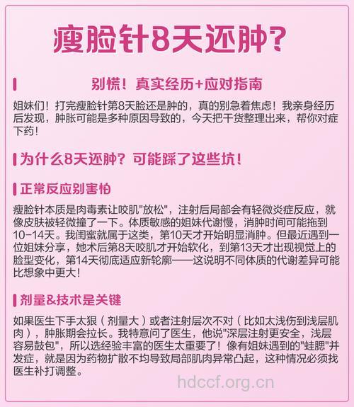 注射瘦脸针要是肿了该如何是好?