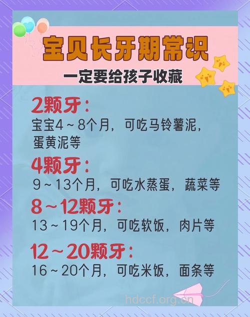 宝宝5个长牙阶段的饮食建议