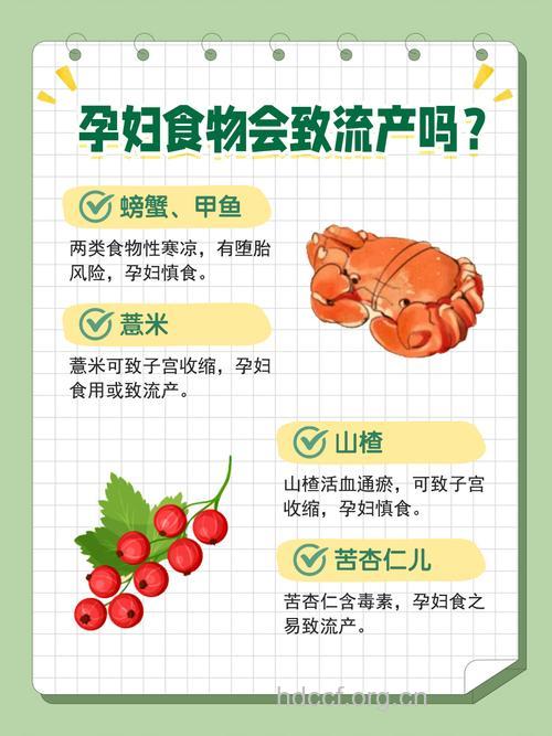 孕妇吃什么易导致流产