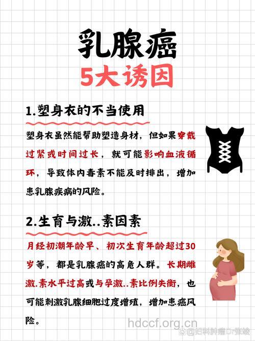 最易引发乳腺癌的5个原因