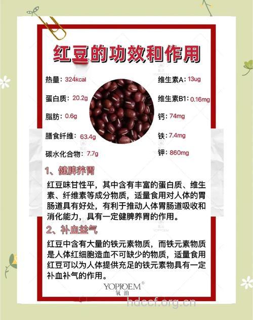 红豆的功效与作用