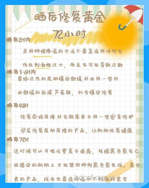 晒后修复镇定很重要