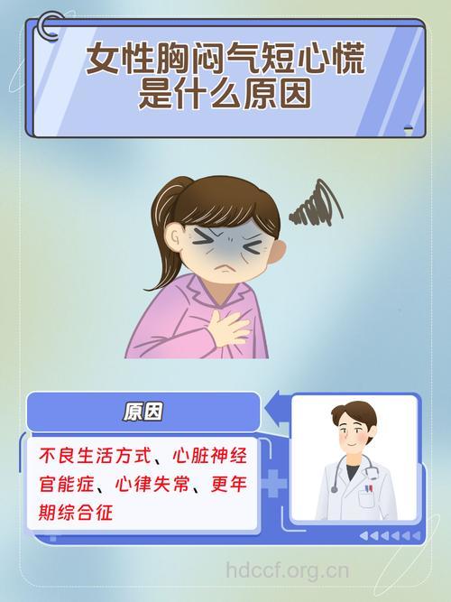 女性胸闷气短 当心藏多种健康隐患