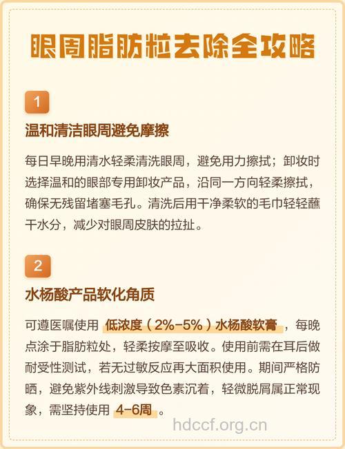 怎么消除眼周脂肪粒方法