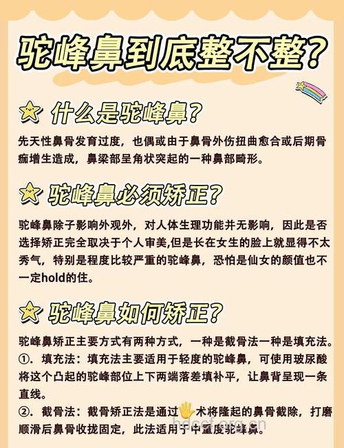 驼峰鼻矫正是什么 两点事项要注意