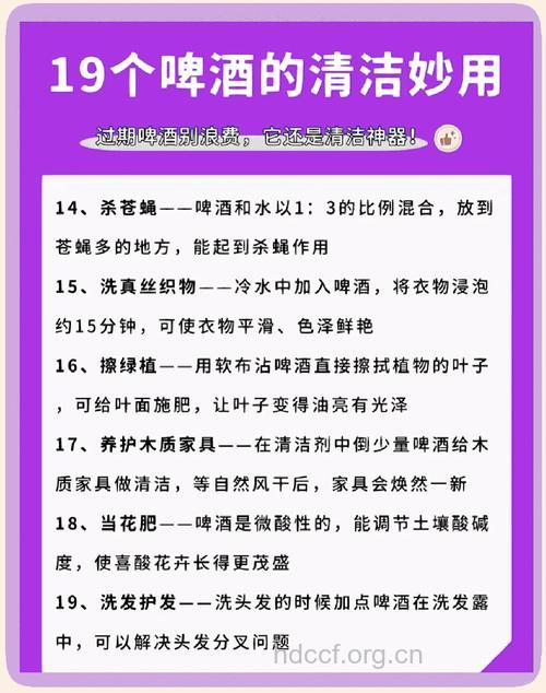 教你啤酒美容护肤的小窍门