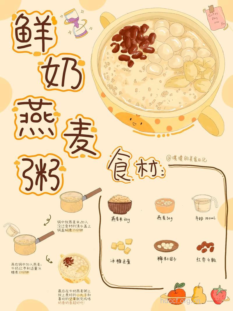 减肥粥：牛奶燕麦粥的做法