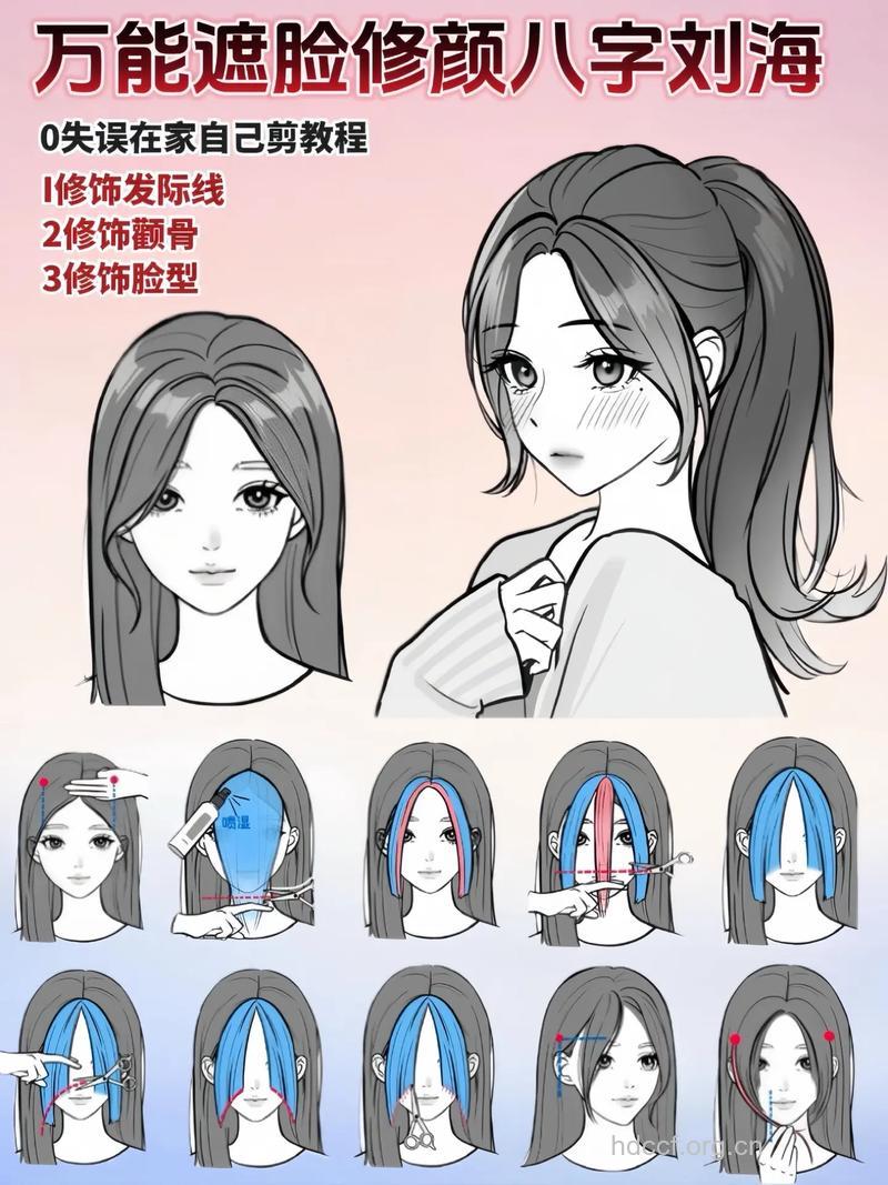 教你自己修剪刘海的技巧