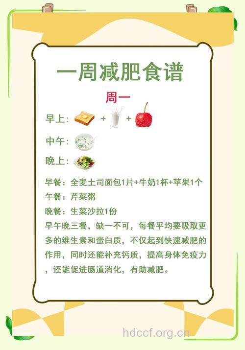 郑多燕减肥食谱 教你如何在一周瘦下来