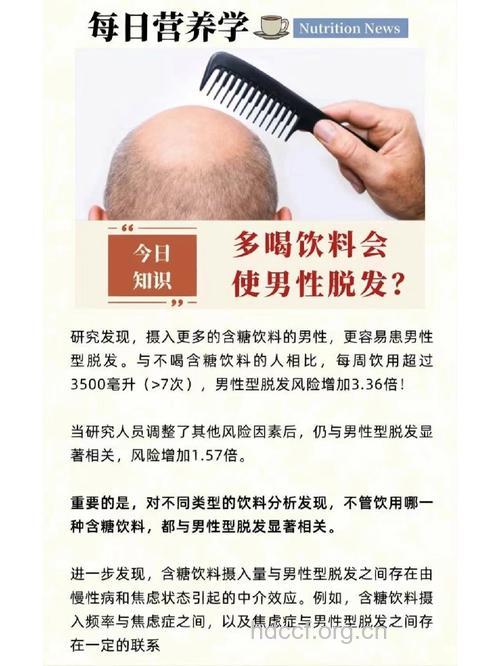 男性多喝冷饮易脱发