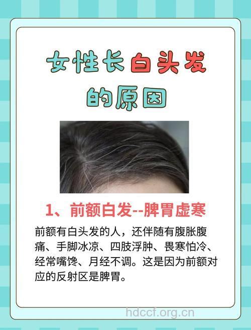 不同部位白头发提示健康问题