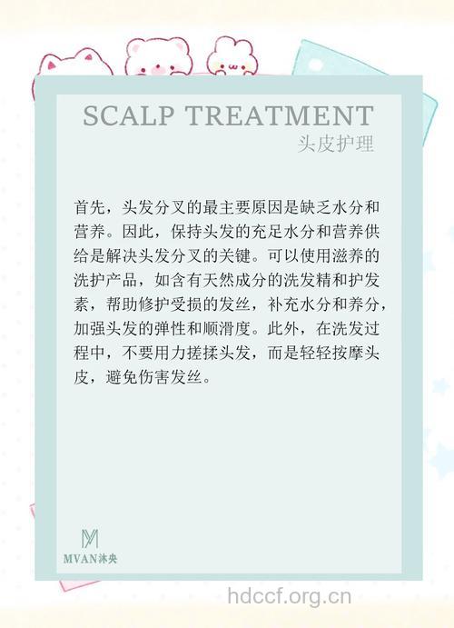 告别分叉 靓丽秀发护理秘诀