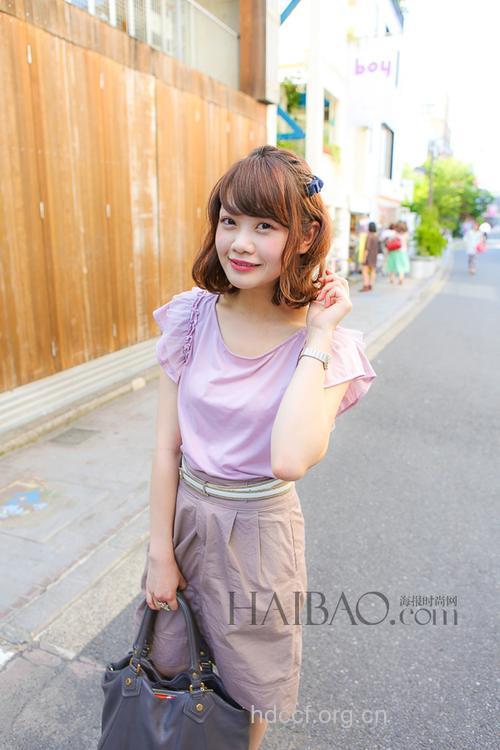 日本最新街头美女时尚发型抓拍