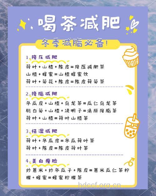 自制美味的减肥茶推荐