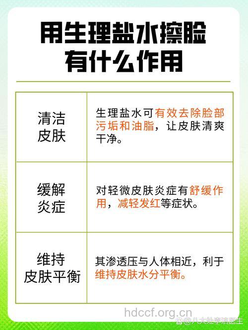 食盐水洗脸护肤的功效