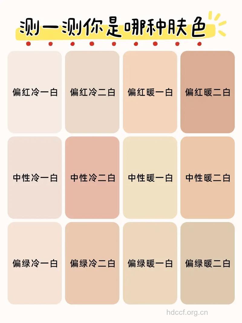 测试你的皮肤属于哪种色系