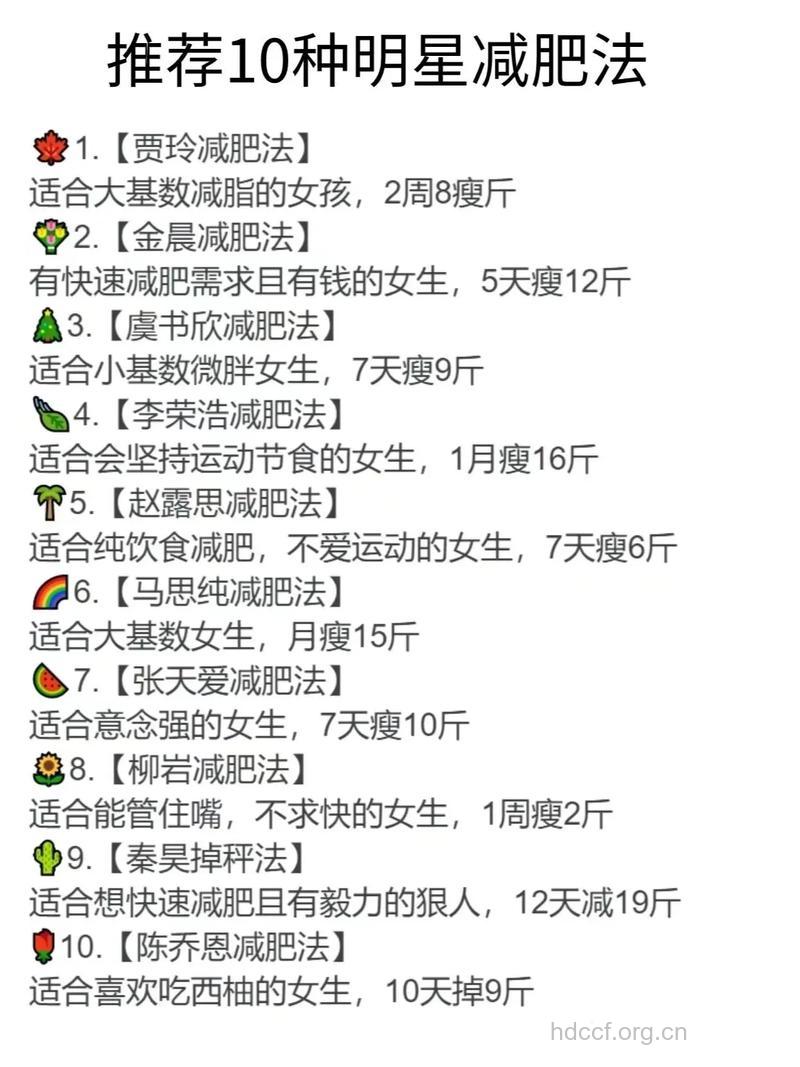 四大港台明星的私家瘦身方案