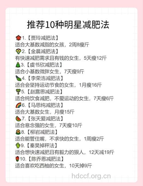 最受明星欢迎的10种减肥法