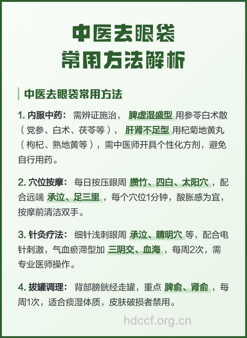 中医去眼袋的神奇妙方