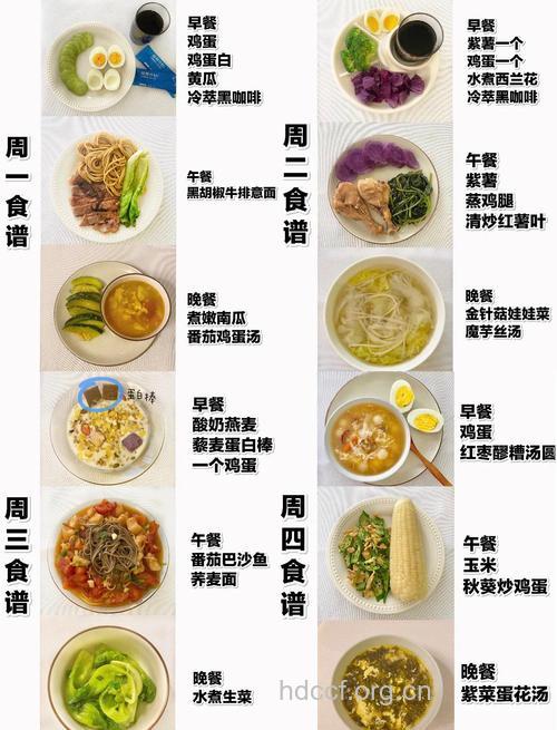 白领一周减肥食谱 营养搭配变窈窕