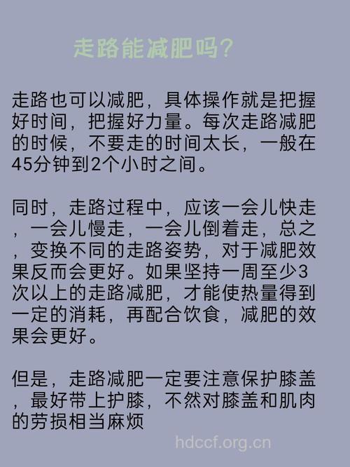 每天走路可以减肥吗