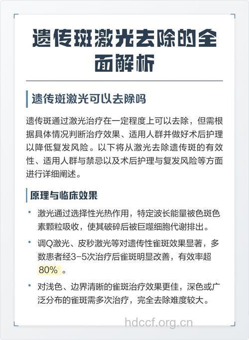 遗传性斑能去除吗如何祛