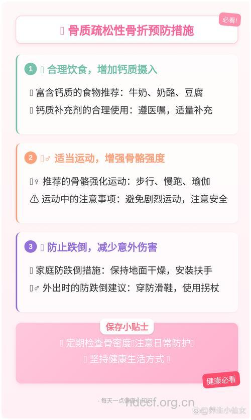 老年人如何预防骨质疏松性骨折