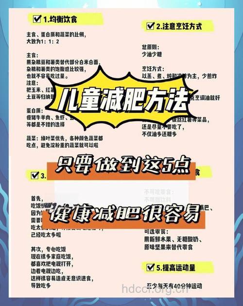 儿童健康减肥大全