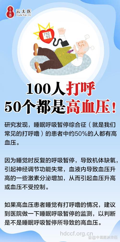 老人打鼾也许导致血压升高