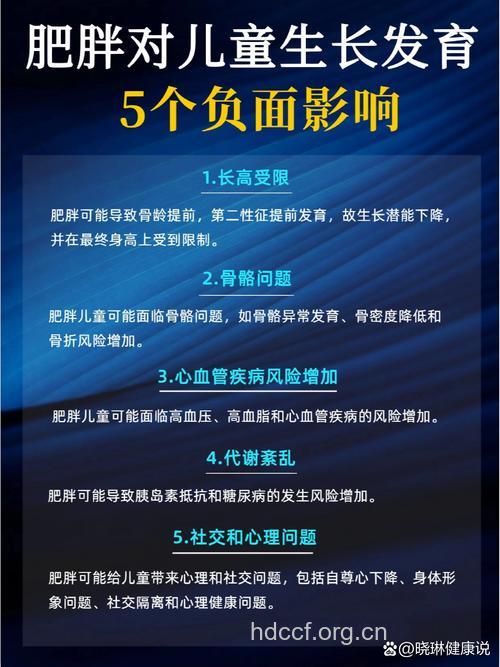 肥胖对儿童的生长发育主要有哪些影响