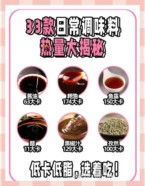 调料的热量比肉高3倍？哪些调料热量高