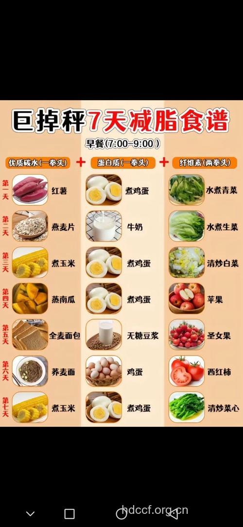 夏季减肥一日三餐推荐