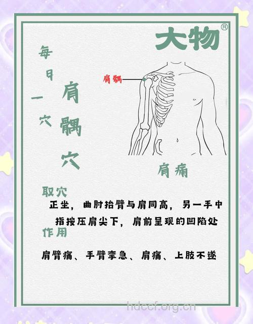 常按摩肩髃穴可防治肩周炎