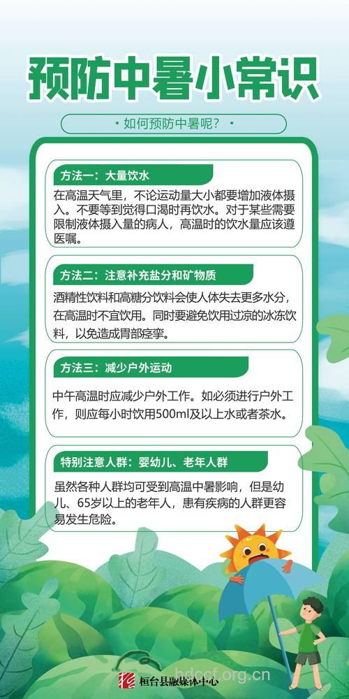 老人夏季防治中暑最重要