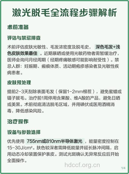 激光脱毛有哪些步骤