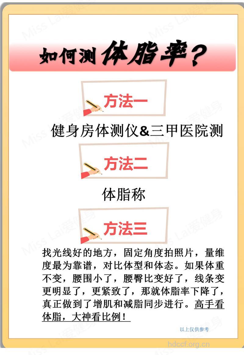 目测就可以判断自己的体脂率 减脂的方法