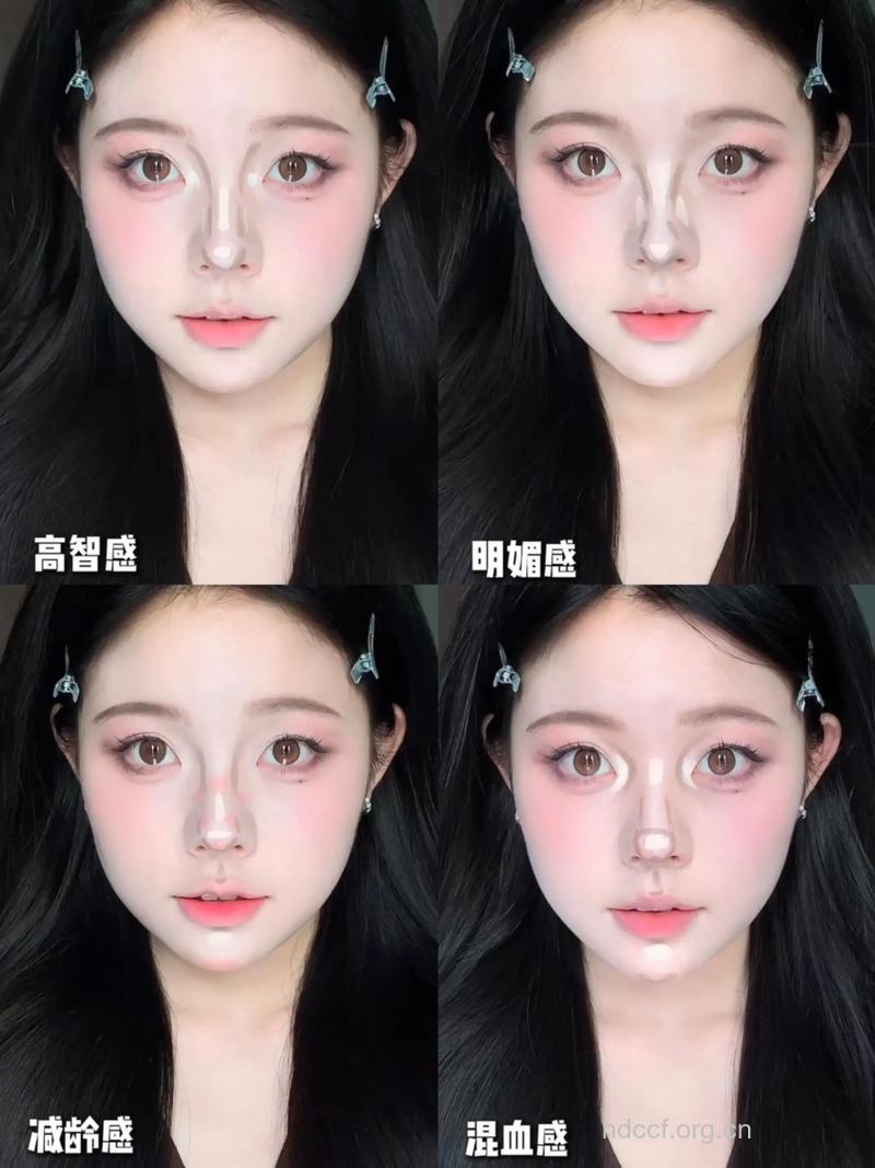 化妆有技巧：鼻型不同妆不同