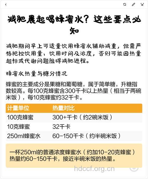 蜂蜜水减肥法怎么喝才能瘦