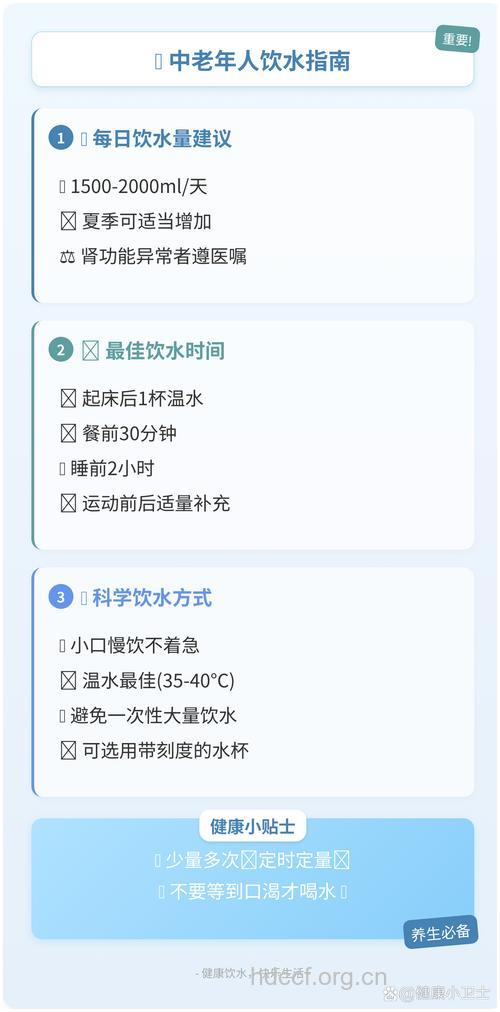 老人早晨应该如何喝水呢