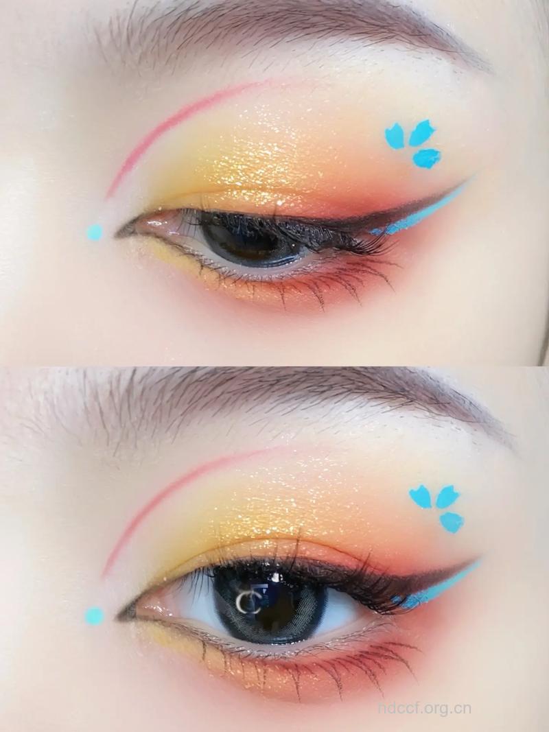 怎么打造撞色眼妆方法