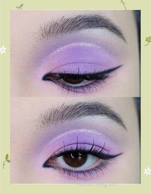 怎么打造紫色电眼妆方法
