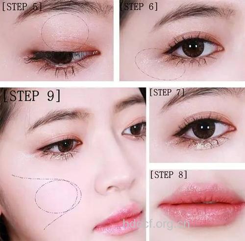 画小脸妆的步骤图解
