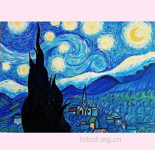 夜空蓝烟熏妆 来自梵高画作的灵感