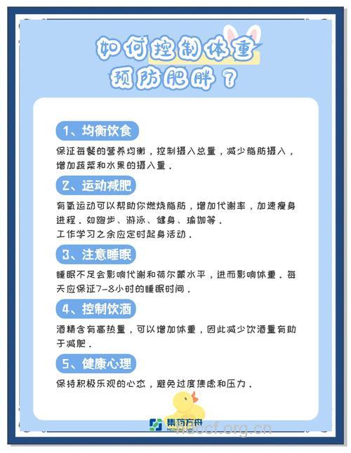 预防肥胖的5个措施
